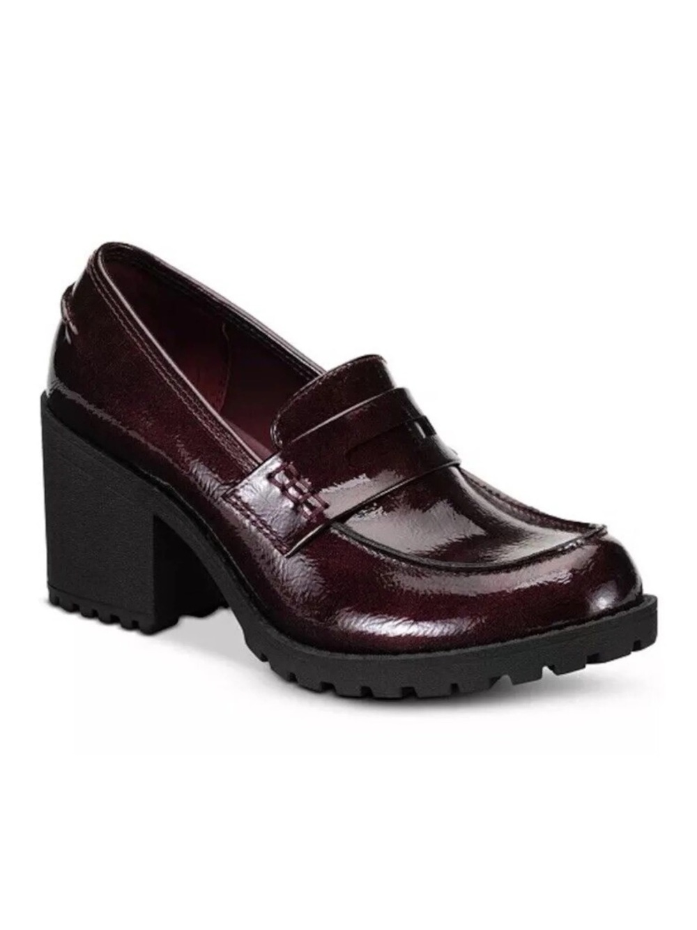 SUN + STONE
Women's Presscott Loafer Pumps, Created For Macy's In Wine Pat🔥NEW